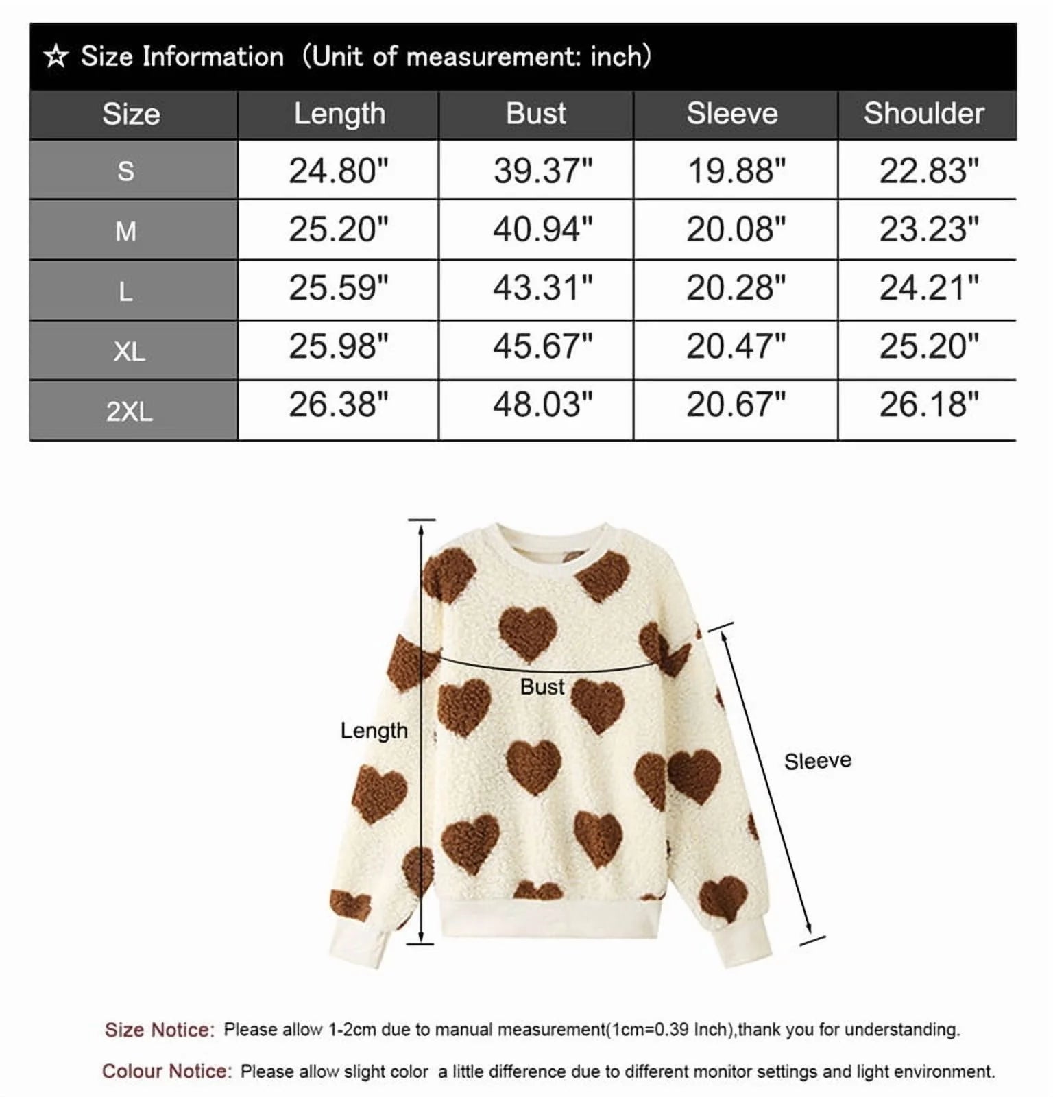 Sweaters for Women Valentine'S Day Heart Printed Pullover Sweaters Warm Fuzzy Crewneck Sweaters