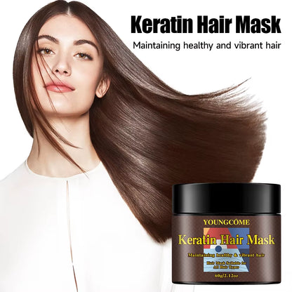 Keratin Hair Mask Hair Care Mask Repairs Damaged Hair Improves Hair Quality and Moisturizes Hair Care Oil Deep Hair Conditioner